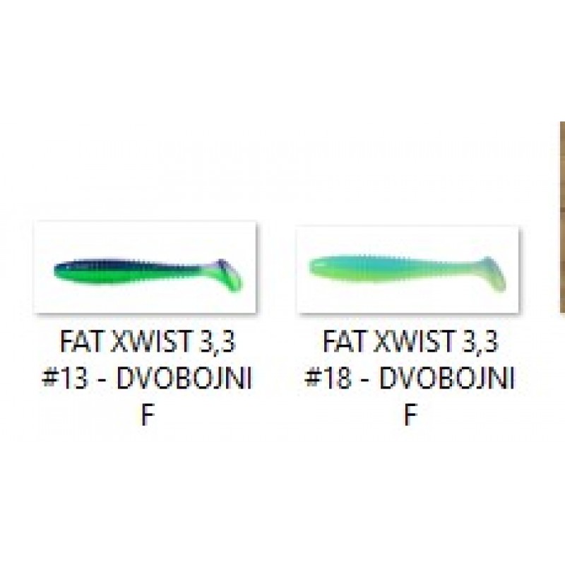 Wist - FAT X-WIST 3,3 Inča plivajući - pak/6 kom.