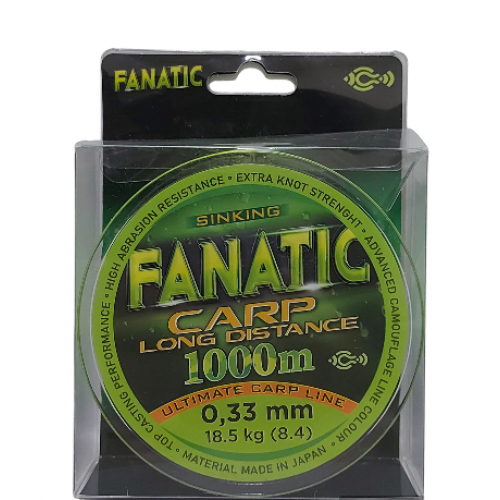 Fanatic-CARP, 1000m, Fluo Žuti, 0,35mm