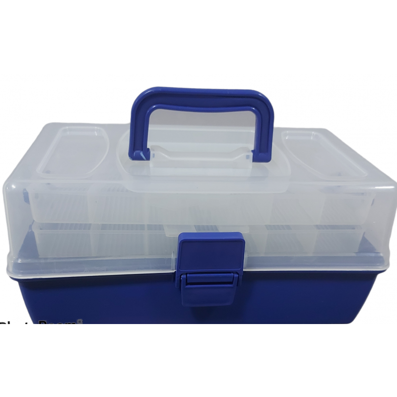 M-plavi Kofer Za Pribor sa mobilnim pregradama