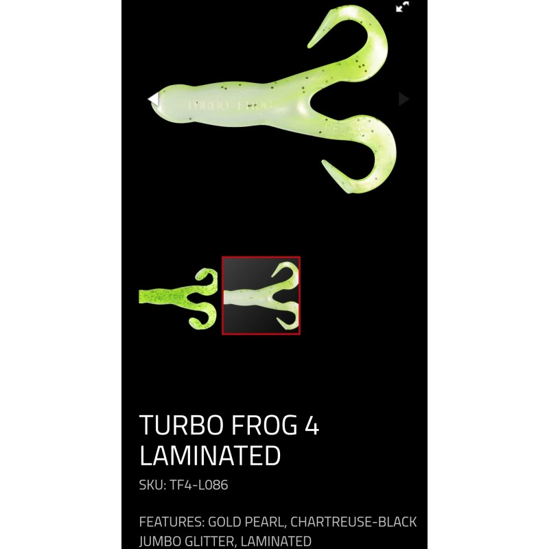 Relax Turbo Frog 4 - 10cm - Žaba  (5 kom.u zipper...